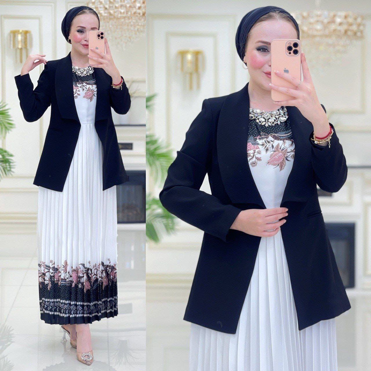 2 Piece Outfit Cardigan Dress Set