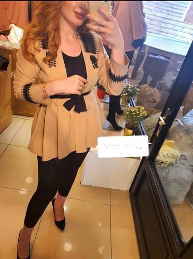 women’s casual Fashion Long Sleeved V Neck Belt Blouse