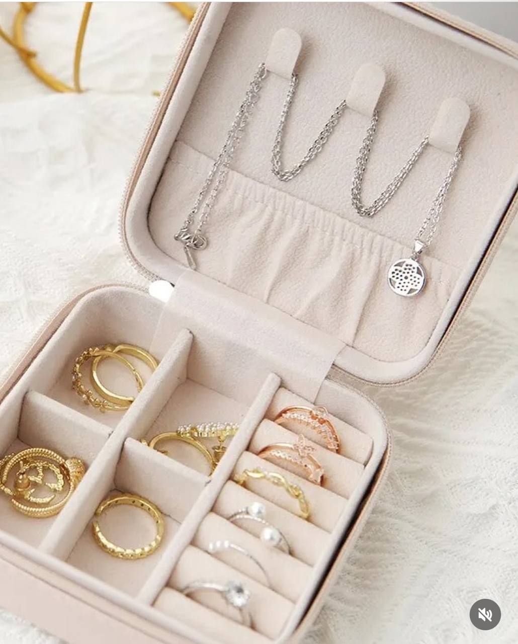 Leather Travel Jewelry Box