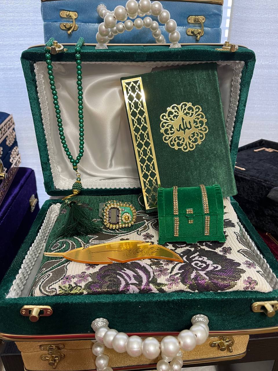 Prayer Mat Quran Tasbih Gift Set | Ramadan Eid Hajj Umrah Wedding Birthday Father's Mother's Valentine's Day Gifts