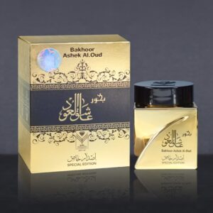 Incense Bakhoor Ashek Al Oud Special Edition - 30G of Authentic Arabic Wood Chip Bakhoor Incense - Aroma Lasts All Day Long -