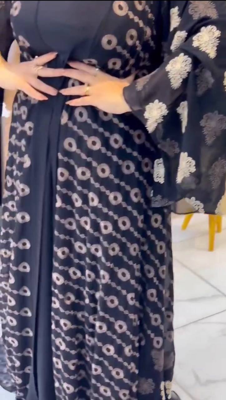 2pieces Queen Abaya